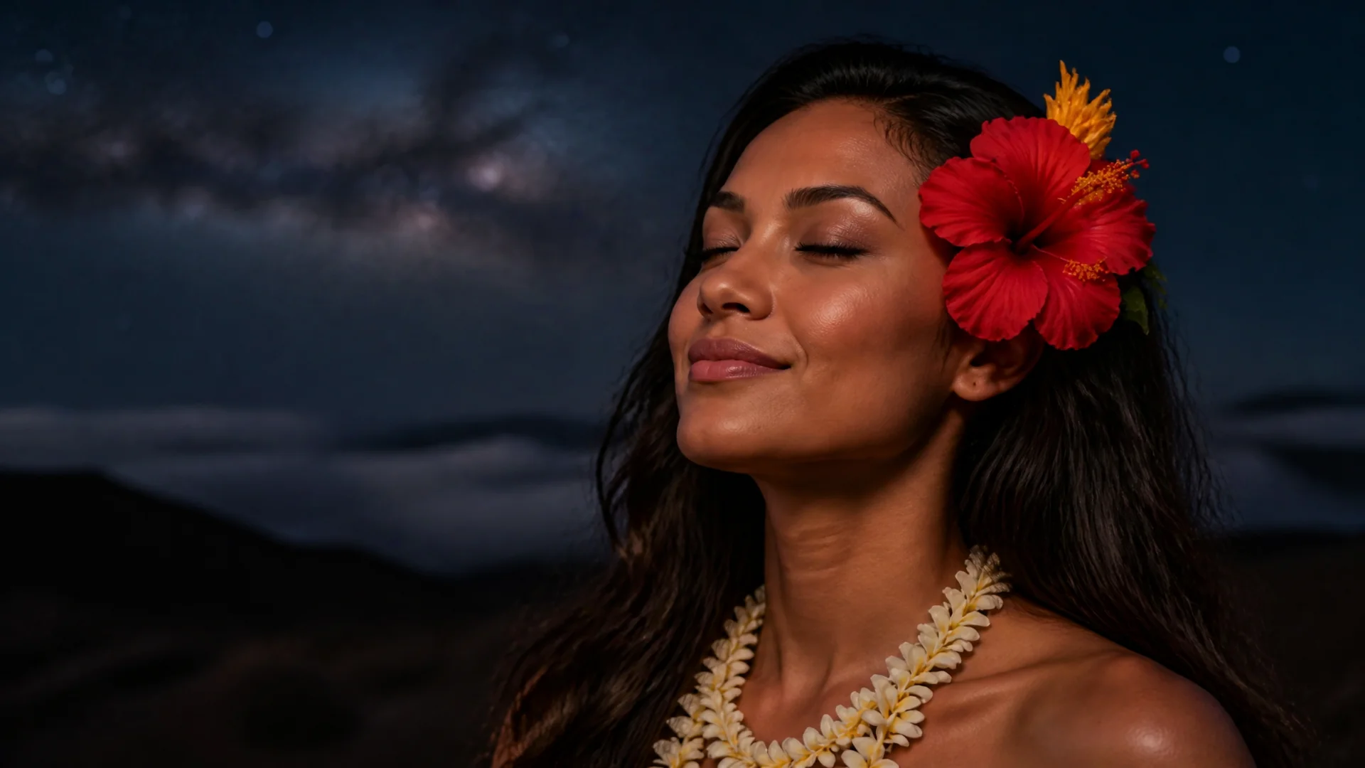 Starlight resting on Lehua’s cheek as she begins to sing