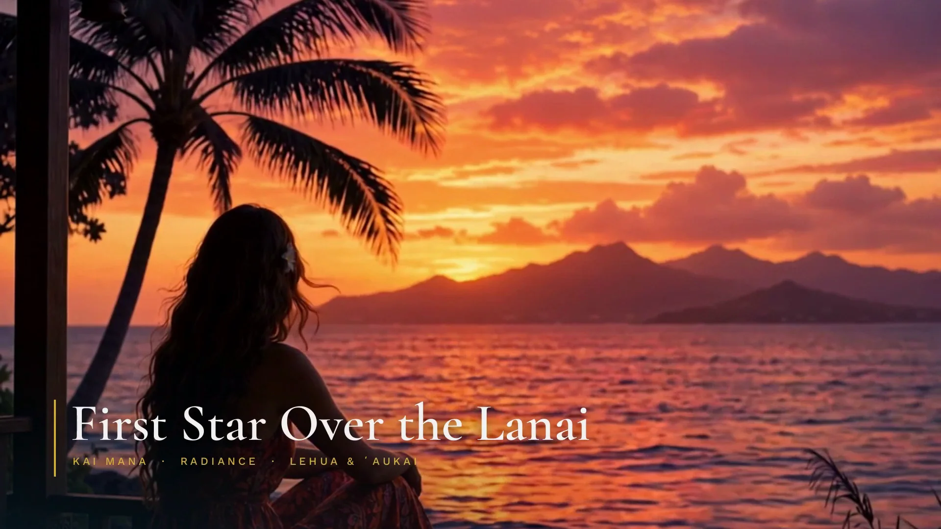 Twilight settling over the island — the day softens