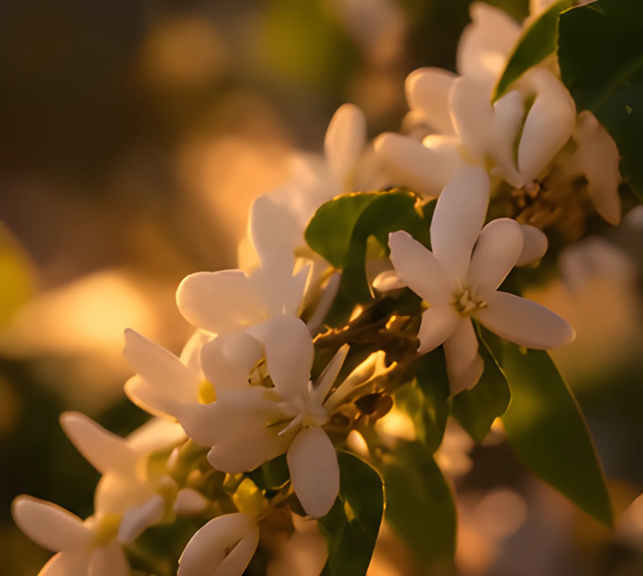 The scent of pikake in the cooling evening
