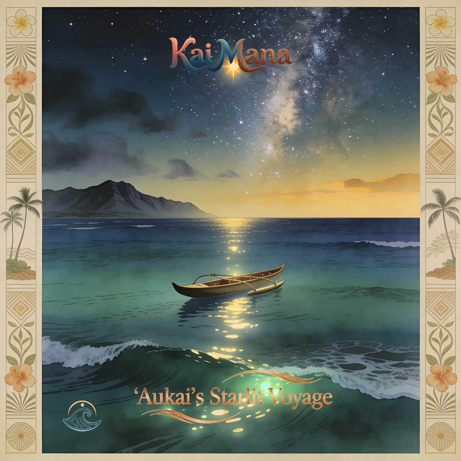 ʻAukai's Starlit Voyage album artwork