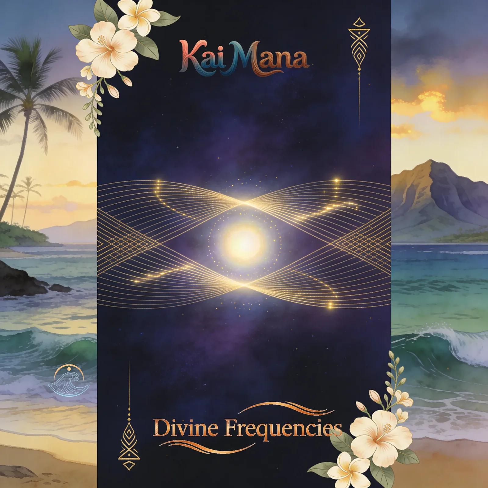 Divine Frequencies artwork from Kai Mana's Longing album